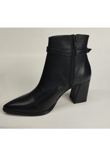 Kadın Hakiki Deri Siyah Topuklu Bot fiyatları