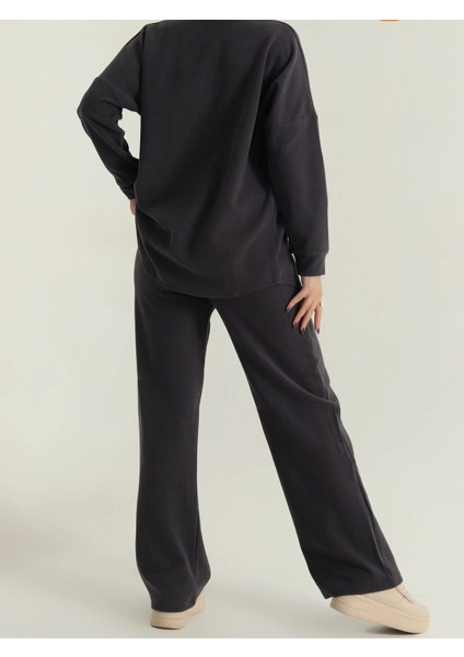 Kadın Oversize Kalıp Selanik Kumaş Gömlek Pantolon Üst Kalite Alt Üst Ikili Takım fırsatları