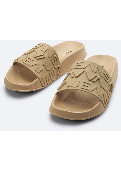 Erkek Bej Esnek Taban Hafif Terlik A51Y8305