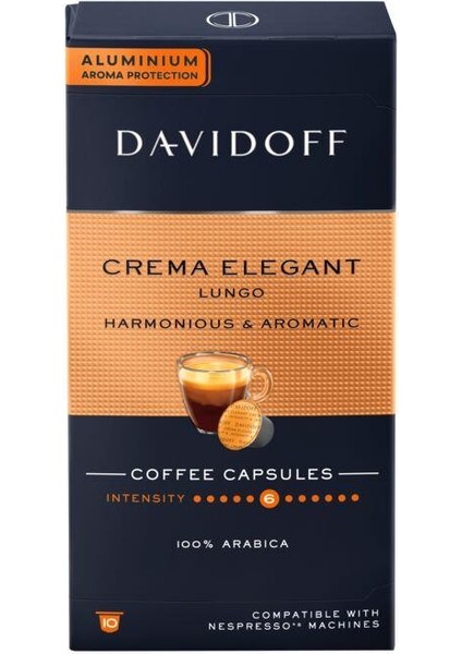 Crema Elegant Lungo 10'lu Kapsül Kahve fırsatları