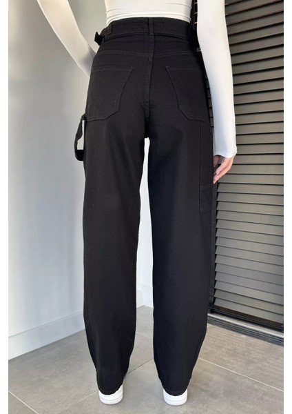 Kadın Kemer Tokalı Yüksek Bel Jean Kot Pantolon P-00019444 modelleri