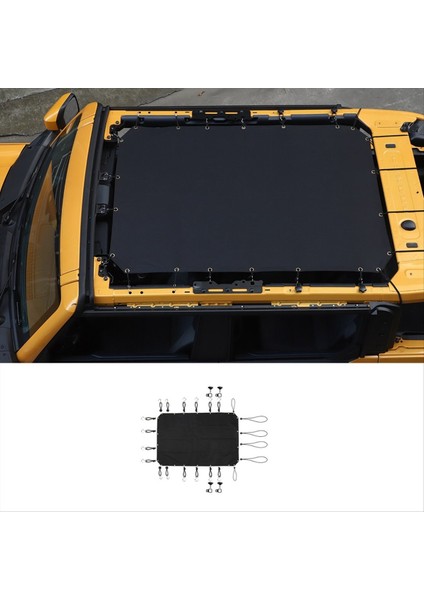 Ford Bronco 2021-2024 Için Yumuşak Üst Araba Anti Uv Güneş Koruma Güneşlik Kapağı (Yurt Dışından) indirimleri