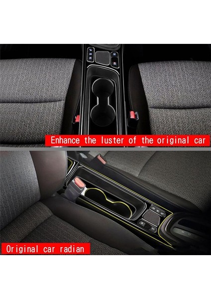 2pcs Merkez Konsol Panel Su Kupası Tutucu Toyota Yaris Cross Için Döşeme Sticker Cross 2021 2022 2023 Rhd Karbon (Yurt Dışından) fırsatları