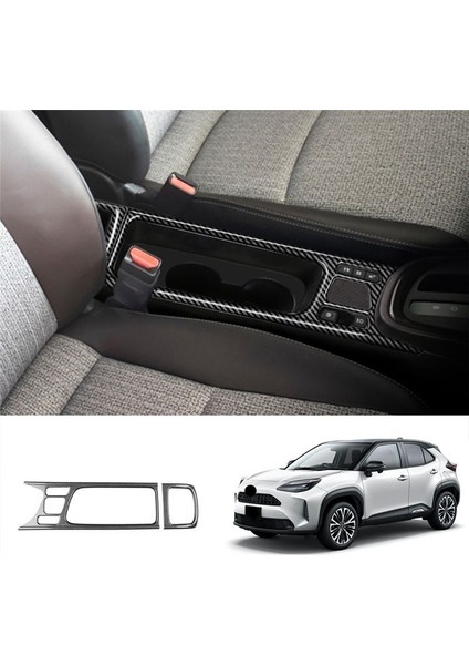 2pcs Merkez Konsol Panel Su Kupası Tutucu Toyota Yaris Cross Için Döşeme Sticker Cross 2021 2022 2023 Rhd Karbon (Yurt Dışından) indirimleri