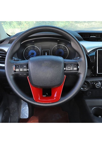 Toyota Fortuner 2016-2022 Araç Aksesuarları Iç Mekanları Için Araba Iç Direksiyon Simidi Trim Kapak Çıkartmaları -B (Yurt Dışından)