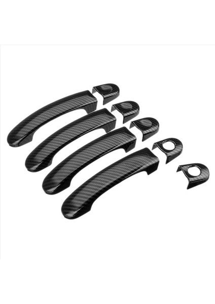 27PCS Set Abs Krom Kapı Kolu Kapaklar Taşıyıcı Için Trim T5 T6 Caddy Van 2003-2015 Karbon Fiber Stili (Yurt Dışından) modelleri