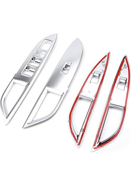 Mitsubishi Outlander Için 2014 2015 2016 2017 2018 2019 Chrome Kapı Penceresi Kolçak Switch Anahtar Düğmesi Düğmesi Panel Kapak Döşeme (Yurt Dışından) indirimleri