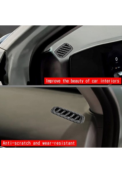 Araç Ön Hava Havalandırma Gösterge Tablosu Klima Çıkış Çerçeve Kapak Hyundai Kona 2024+ Karbon Fiber Desen (Yurt Dışından) fiyatları