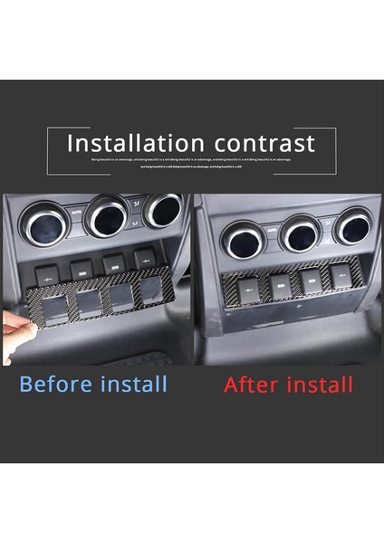 Land Rover Defender Için Karbon Fiber 110 130 2020-2024 Arka Şarj Portu Düğmesi Panel Kapak Trim Iç Aksesuarlar (Yurt Dışından) indirimleri