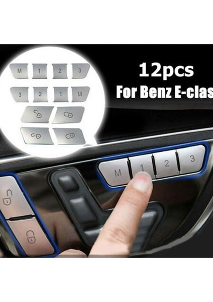 24PCS Araba Kapısı Koltuk Hafıza Kilit Düğmeleri Mercedes Için Çıkartmaları Kaplar Benz Cla/gla/glk/gle/cls/gl/ml/a/b/e (Yurt Dışından) indirimleri