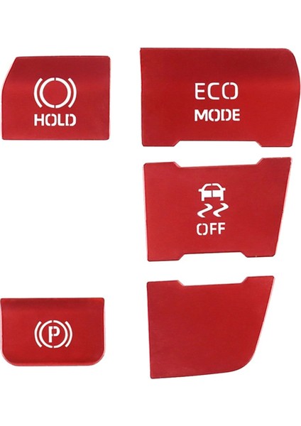 Toyota Alphard/vellfıre Için Araç El Bakı Düğmesi Sticker Alüminyum 40 Serisi 2023+ Dişli Düğmesi Sticker Kırmızı (Yurt Dışından)