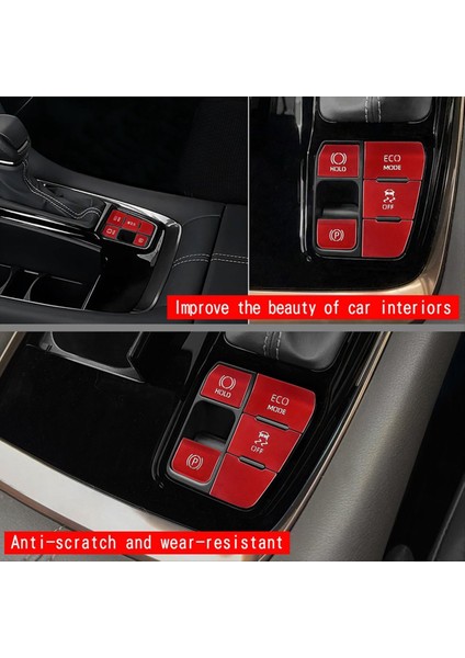 Toyota Alphard/vellfıre Için Araç El Bakı Düğmesi Sticker Alüminyum 40 Serisi 2023+ Dişli Düğmesi Sticker Kırmızı (Yurt Dışından) modelleri