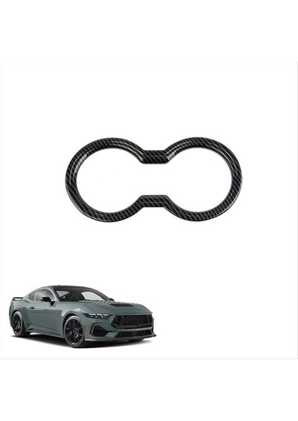 Ford Mustang Için Merkez Kupa Tutucu Çerçeve Döşeme 2024 Iç Aksesuarlar Karbon Fiber (Yurt Dışından) fiyatları