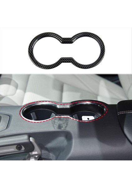 Ford Mustang Için Merkez Kupa Tutucu Çerçeve Döşeme 2024 Iç Aksesuarlar Karbon Fiber (Yurt Dışından) modelleri