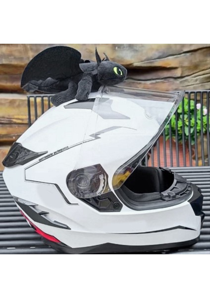 Ejderha Dişsiz Küçük Uçan Dragon Bebek Dekoru Otomobil Motosiklet Kaskı Döşeme Kupası 35CM A (Yurt Dışından) modelleri