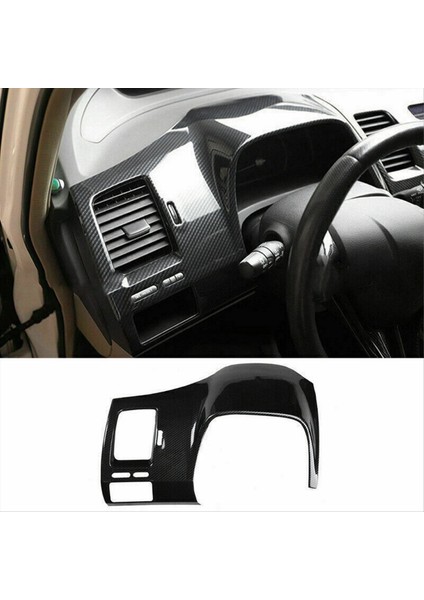 Karbon Fiber Abs Gösterge Tablosu Gösterge Paneli Honda Civic 2006-2011 Için Kapak Kaplaması (Yurt Dışından) modelleri