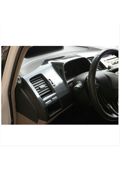 Karbon Fiber Abs Gösterge Tablosu Gösterge Paneli Honda Civic 2006-2011 Için Kapak Kaplaması (Yurt Dışından) fırsatları
