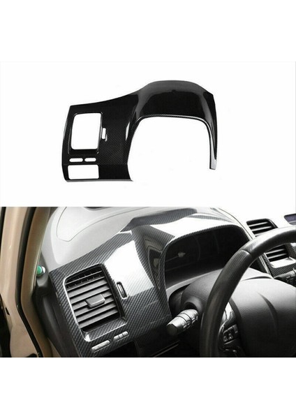 Karbon Fiber Abs Gösterge Tablosu Gösterge Paneli Honda Civic 2006-2011 Için Kapak Kaplaması (Yurt Dışından) indirimleri