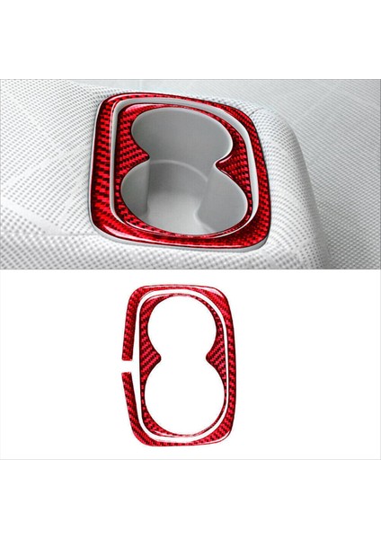 2pcs Kırmızı Karbon Fiber Arka Su Kupası Tutucu Kapak Honda Civic 2006-2011 Için (Yurt Dışından) fırsatları