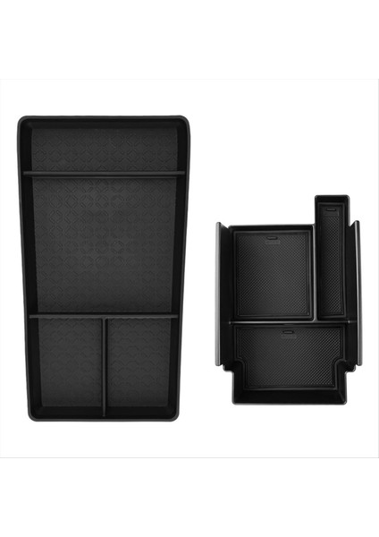 Merkez Konsol Alt Organizatör + Nissan Pathfinder Için Kolçak Saklama Kutusu 2022 2023 2024 Iç Aksesuarlar 2 Pcs (Yurt Dışından)