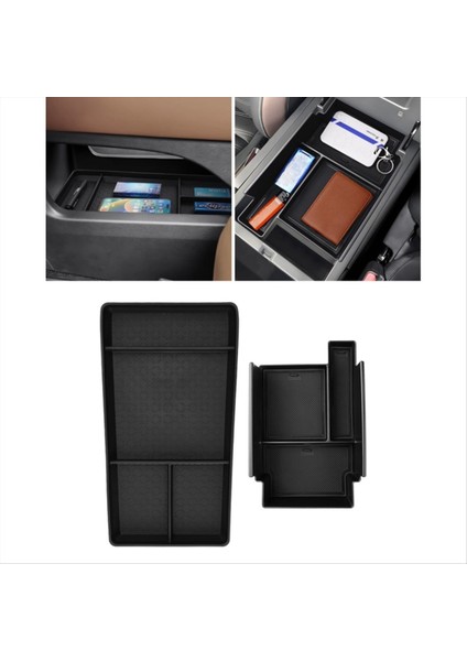 Merkez Konsol Alt Organizatör + Nissan Pathfinder Için Kolçak Saklama Kutusu 2022 2023 2024 Iç Aksesuarlar 2 Pcs (Yurt Dışından) fiyatları