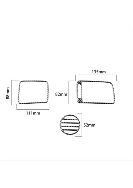 3pcs Karbon Fiber Copilot Gösterge Tablosu Honda Civic 8 Gen 2006-2011 Için Hava Havalandırma Döşeme (Yurt Dışından) indirimleri