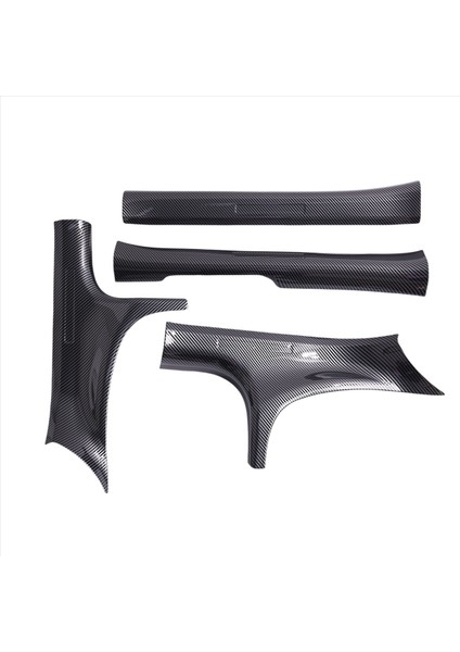 4pcs Kapı Eşik Korumaları Kapı Eşik Giriş Koruyucusu Dekor Karbon Fiber Renk Byd Conta / Byd Atto 4 Için (Yurt Dışından)