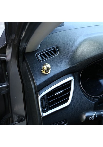 2pcs Yumuşak Karbon Fiber Ön Gösterge Tablosu Yan Hava Outlet Döşeme Koşullandırma Havalandırma Kapak Çıkartma Nissan X-Trail 2014-2018 (Yurt Dışından) modelleri