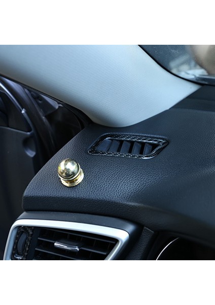 2pcs Yumuşak Karbon Fiber Ön Gösterge Tablosu Yan Hava Outlet Döşeme Koşullandırma Havalandırma Kapak Çıkartma Nissan X-Trail 2014-2018 (Yurt Dışından) fırsatları