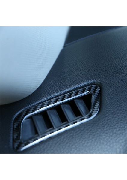 2pcs Yumuşak Karbon Fiber Ön Gösterge Tablosu Yan Hava Outlet Döşeme Koşullandırma Havalandırma Kapak Çıkartma Nissan X-Trail 2014-2018 (Yurt Dışından) indirimleri