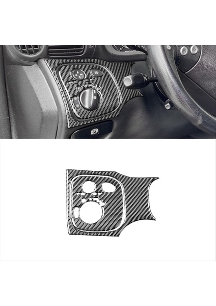 Mercedes Için Karbon Fiber Lhd Benz C Sınıfı W203 2005-2007 Far Anahtarı Düğmesi Panel Kapak Trim Iç Aksesuarlar (Yurt Dışından) fırsatları