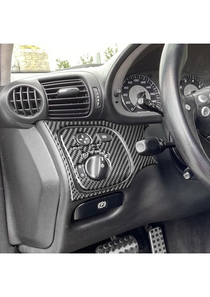 Mercedes Için Karbon Fiber Lhd Benz C Sınıfı W203 2005-2007 Far Anahtarı Düğmesi Panel Kapak Trim Iç Aksesuarlar (Yurt Dışından) indirimleri