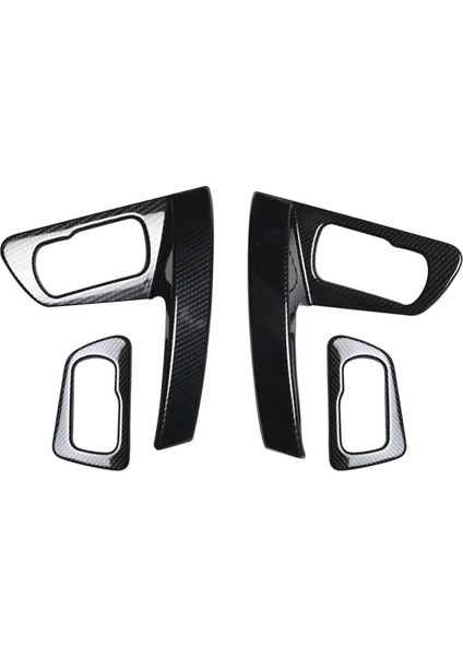 Araba Abs Kapı Iç Tutar Kılıf Kolçak Küpeşli Küpeşte Çerçeve Lamba Paneli Nissan Qashqai J10 2008-2015 Karbon Fiber (Yurt Dışından)