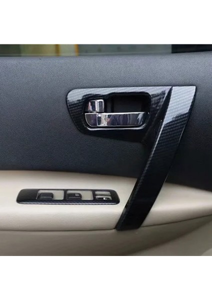 Araba Abs Kapı Iç Tutar Kılıf Kolçak Küpeşli Küpeşte Çerçeve Lamba Paneli Nissan Qashqai J10 2008-2015 Karbon Fiber (Yurt Dışından) indirimleri