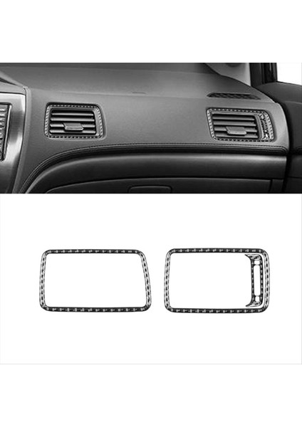 Honda Civic Için Karbon Fiber 9 2012-2015 Eş Pilot Gösterge Tablosu Hava Havalandırma Trim Iç Aksesuarlar Lhd (Yurt Dışından) fırsatları