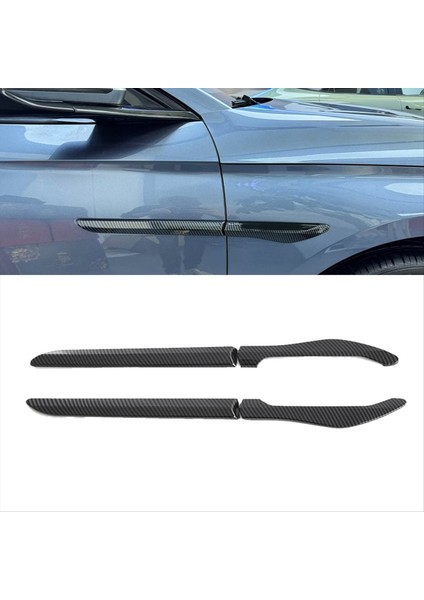 4pcs Yan Kanat Paneli Trim Kapağı Dekorasyon Byd Conta / Byd Atto 4 Için Karbon Fiber Rengi (Yurt Dışından) fiyatları