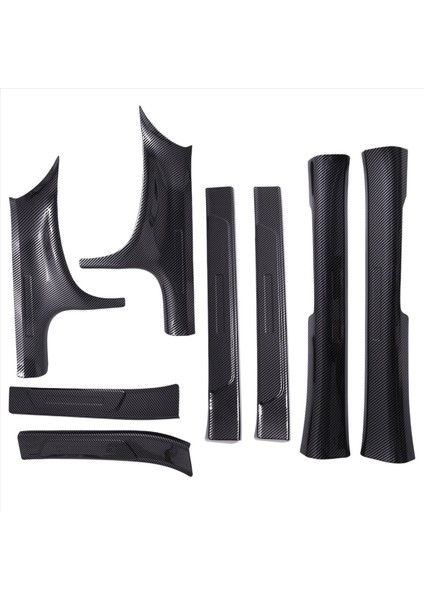 Içeride + Dış Kapı Eşik Korumaları Kapı Eşiği Giriş Koruyucusu Dekor Karbon Fiber Renk Byd Conta / Byd Atto 4 (Yurt Dışından) fiyatları