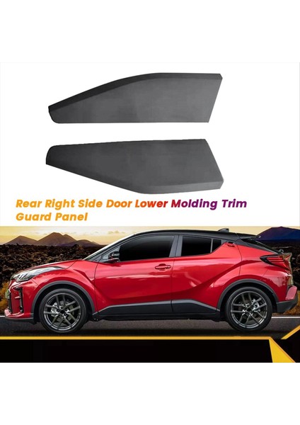 1paır Arka Kapı Alt Kalıplama Trim Plakası 75078-F4030 75077-F4030 Toyota C-Hr 2018-2020 Arka Kapı Dekoratif Kapak (Yurt Dışından) fiyatları
