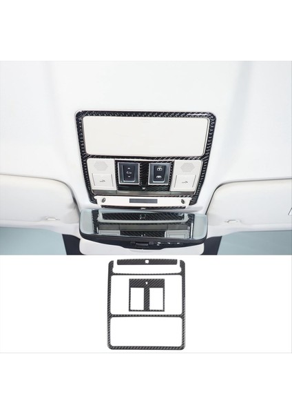 Land Rover Defender Için Karbon Fiber 90 110 130 2020-2024 Ön Okuma Işık Paneli Kapak Trim Iç Aksesuarlar (Yurt Dışından) indirimleri