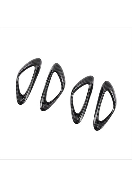 4pcs Iç Kapı Kolu Kapak Kaplama Karbon Fiber Rengi Byd Conta / Byd Atto 4 Için (Yurt Dışından)