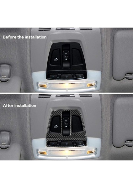 Karbon Fiber Okuma Işık Kapağı Trim Dekoratif Çıkartma F20 F30 F34 F34 F32 X1 X5 F15 X6 F16 Araç Iç Aksesuarları (Yurt Dışından) modelleri