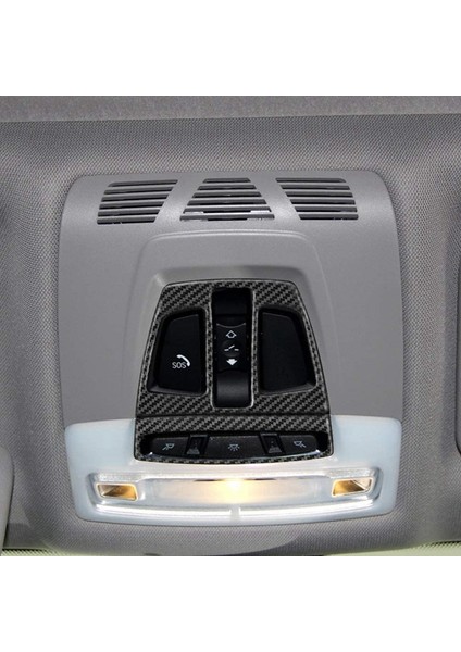 Karbon Fiber Okuma Işık Kapağı Trim Dekoratif Çıkartma F20 F30 F34 F34 F32 X1 X5 F15 X6 F16 Araç Iç Aksesuarları (Yurt Dışından) fırsatları