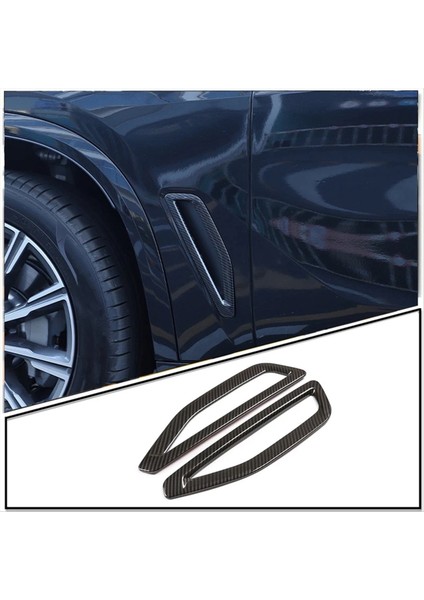 Bmw X5 G05 2019-2023 Için Araba Tarafı Havalandırma Akışı Çamurluk Çerçeve Kapağı Kaplama Aksesuarları - Karbon Fiber (Yurt Dışından) fiyatları