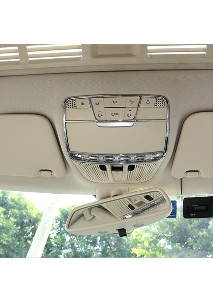 Okuma Işık Kapağı Trim Çerçeve Tavan Lambası Kapak Trim Çerçeve Benz C/glc/e W205 X253 W213 Araç Aksesuarları (Yurt Dışından) indirimleri