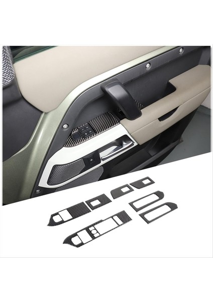 Land Rover Defender Için Karbon Fiber 110 2020-2024 Kapı Pencere Asansör Düğmesi Kapak Trim Iç Aksesuarlar (Yurt Dışından) fiyatları