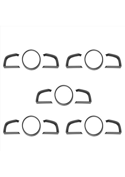 Mazda 3 Axela Için 15X 2014-2018 Karbon Fiber Gösterge Tablosu Iç Cihaz Çerçevesi Kapak Döşeme (Yurt Dışından)