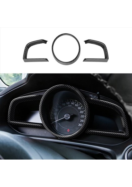 Mazda 3 Axela Için 15X 2014-2018 Karbon Fiber Gösterge Tablosu Iç Cihaz Çerçevesi Kapak Döşeme (Yurt Dışından) fiyatları