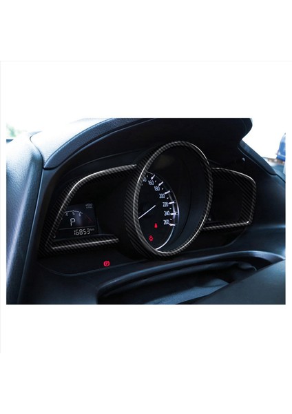 Mazda 3 Axela Için 15X 2014-2018 Karbon Fiber Gösterge Tablosu Iç Cihaz Çerçevesi Kapak Döşeme (Yurt Dışından) fırsatları