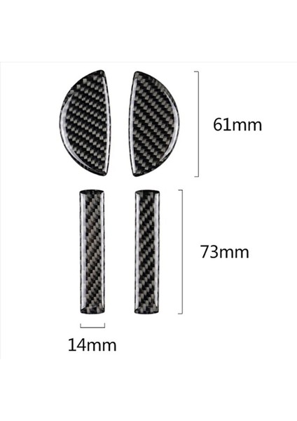 Mini Cooper Için 8x F54 F55 F55 F56 Jcw F57 Karbon Fiber Kapı Tutucu Kapak Döşeme Dekoratif Çerçeve Çıkartmalar Uygun Aksesuarları (Yurt Dışından) indirimleri