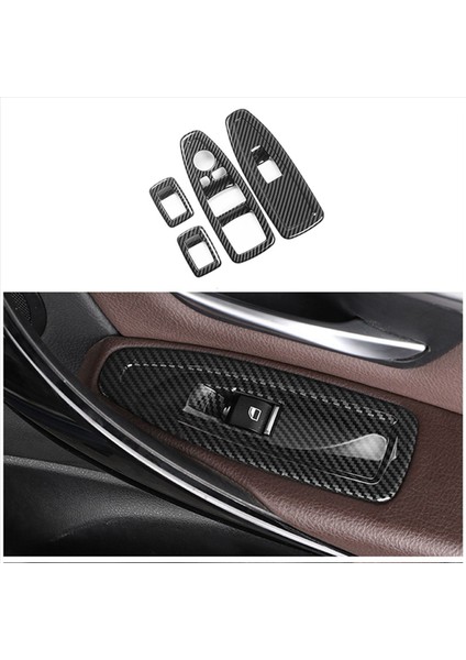 Bmw Için 5x 1 3 4 Serisi 3gt F20 F30 F31 F32 F36 Pencere Cam Kaldırma Düğmesi Dekorasyonu Abs Karbon Fiber Panel Dekorasyonu (Yurt Dışından) modelleri